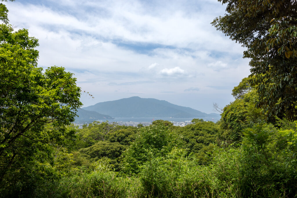 わくわく山歩道頂上広場からの景色
